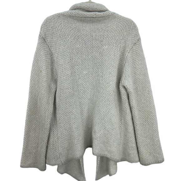 Wooden Ships Open Knit Wrap Cardigan Sweater Size Medium / Large - Picture 3 of 6